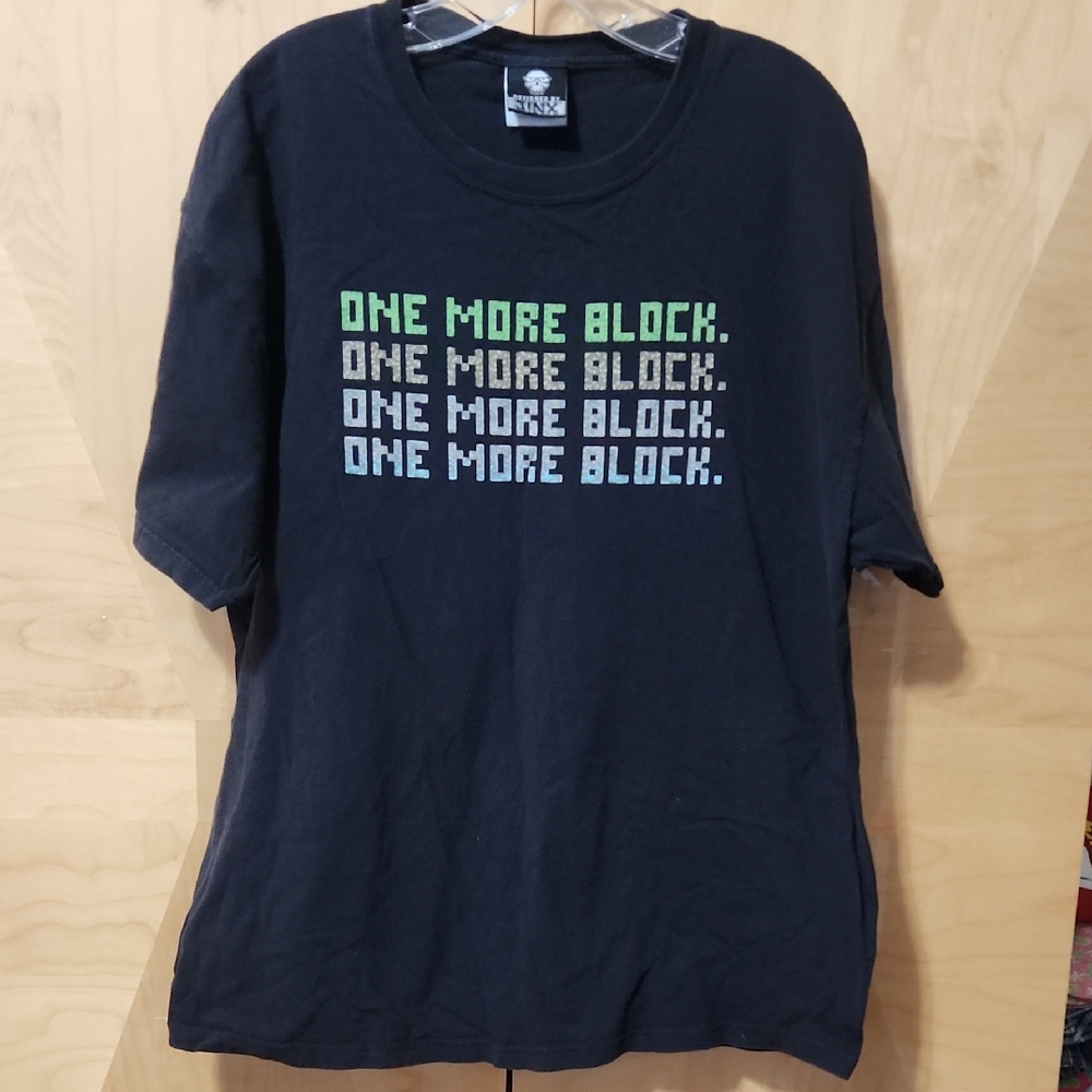 Men's Minecraft T-shirt Black Size XL